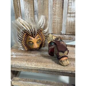 Disney The Lion King On Broadway Resin Mask Ornament Special Edition Scar Simba